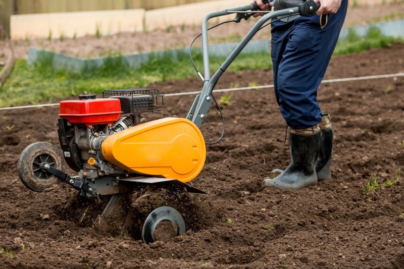 Tilling Equipment in Use